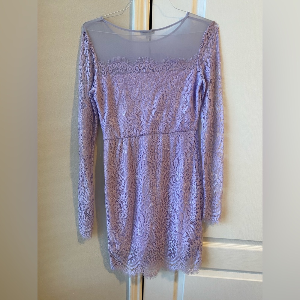 Lavender lace dress